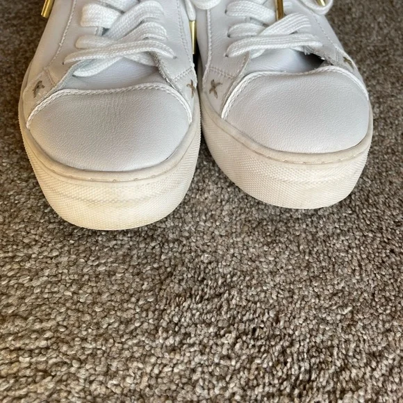 Musse & Cloud Masy Platform White Sneakers Size 10 Leather - Picture 8 of 11